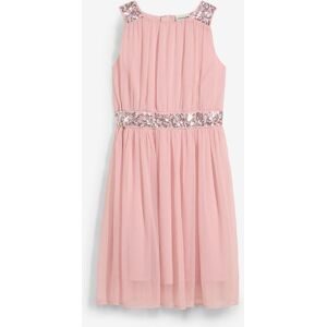 bonprix Chiffonkleid mit Paillettenbandrosa 152Mädchen