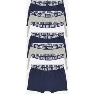 bonprix Boxershorts weit mit weicher Baumwolle (7er Pack)weiß 152Knaben
