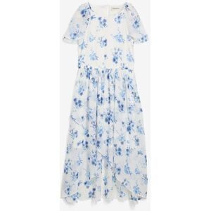 bonprix Chiffonkleid aus strukturiertem Crinkleweiß 170Mädchen