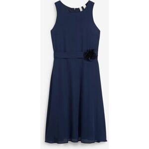 bonprix Kleid mit Blumen-Applikationblau 164Mädchen