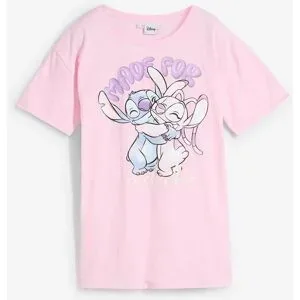 bonprix Disney Shirt Stitch aus reiner Baumwollerosa 128Mädchen