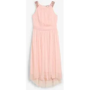bonprix Maxikleid mit dekorativen Paillettenlila 164Mädchen