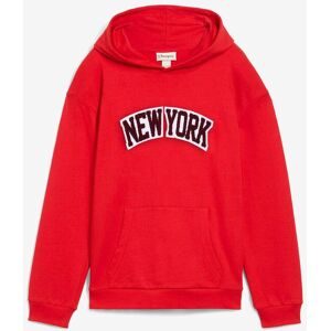 bonprix Hoodie aus reiner Baumwollerot 176Knaben