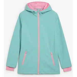 bonprix Softshelljacke mit Kapuze, wasserabweisendgrün 176Mädchen