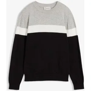 bonprix Feinstrickpullover aus reiner Baumwolleschwarz 152Knaben
