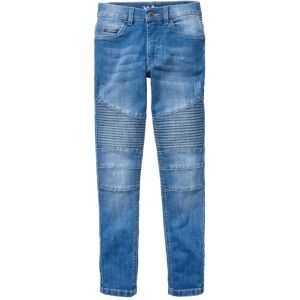 bonprix Skinny Fit Stretch-Jeans mit verstellbarem Bund, Straightblau 164Knaben