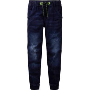 bonprix Regular Fit Schlupf-Sweat-Jeans, Taperedblau 146Knaben