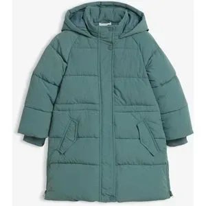 bonprix warm gefütterter Puffer-Mantel mit reflektierenden Detailsgrün 116Mädchen