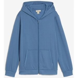 bonprix Kapuzen-Sweatjacke aus weichem Baumwoll-Mixblau 176Knaben