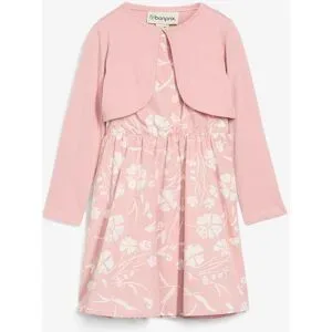 bonprix Kleid und Bolero aus reiner Baumwolle (2-tlg.Set)rosa 116Mädchen