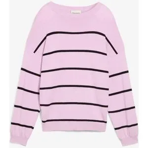 bonprix Feinstrickpullover aus Viskose-Mixlila 140Mädchen