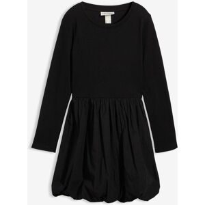 bonprix Minikleid aus reiner Bio-Baumwolleschwarz 158Mädchen