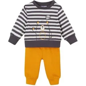bonprix Shirt und Sweathose aus reiner Bio-Baumwolle (2-tlg.Set)weiß 62Knaben