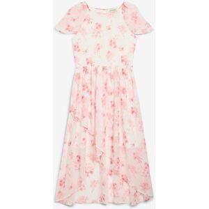 bonprix Chiffonkleid aus strukturiertem Crinkleweiß 176Mädchen