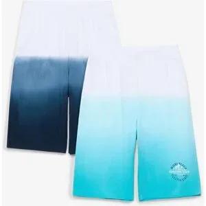 bonprix Jersey-Longbermuda aus reiner Bio Baumwolle 2er Packblau 134Knaben