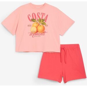 bonprix Shirt und kurze Hose (2-tlg.Set)pink 158Mädchen