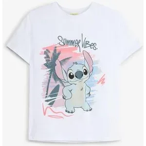 bonprix Disney Stitch T-Shirt aus reiner Baumwolleweiß 140Mädchen