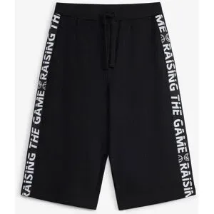 bonprix Sweat-Bermuda aus reiner Bio Baumwolleschwarz 140Knaben