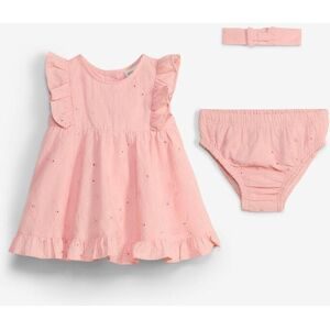 bonprix Set aus Kleid, Höschen und Stirnband aus reiner Baumwolle (3-tlg.Set)rosa 92Mädchen
