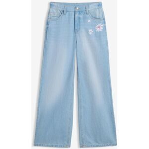 bonprix Wide-Leg-Jeans Mid Waistblau 158Mädchen