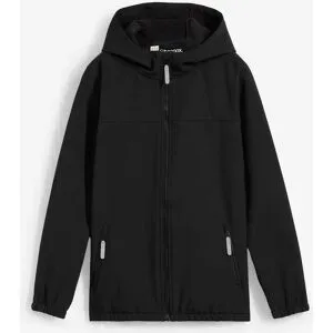 bonprix Softshelljacke mit Kapuze, wasserabweisendschwarz 164Knaben