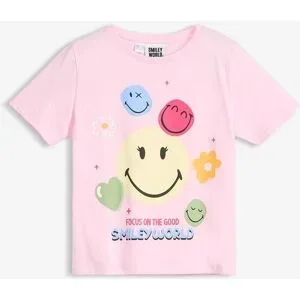 bonprix Smileys T-Shirt aus reiner Baumwollerosa 116Mädchen