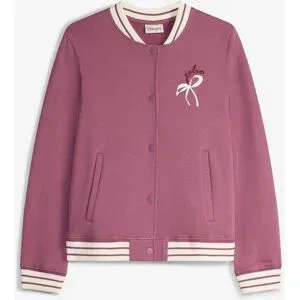 bonprix Sweatjacke aus reiner Bio-Baumwollelila 164Mädchen