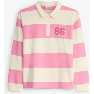 bonprix Polo-Sweatshirt aus reiner Bio-Baumwollerosa 164Mädchen