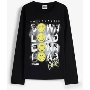 bonprix Smiley World Langarmshirt aus reiner Baumwolleschwarz 158Knaben