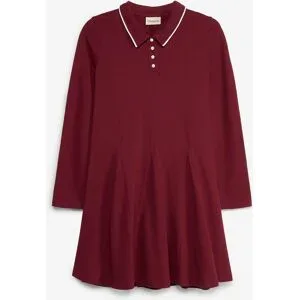 bonprix Ausgestelltes Shirtkleid aus reiner Bio-Baumwollerot 128Mädchen