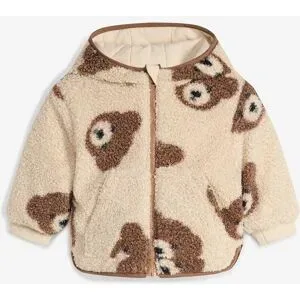 bonprix 2-in-1 Baby Wendejacke mit kuscheligem Teddy-Fleecebeige 86Kinder