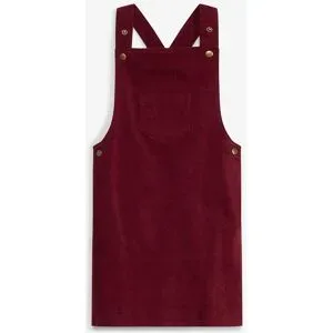 bonprix Cord-Latzkleid aus elastischem Baumwoll-Mixrot 122Mädchen