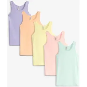 bonprix Unterhemd (5er Pack)rosa 128Mädchen