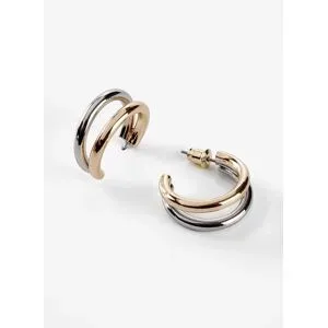 bonprix Bicolor Creolen aus Messingsilber 0Damen