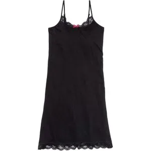 bonprix Kurzes Nachthemd mit zarter Spitzeschwarz 52Damen