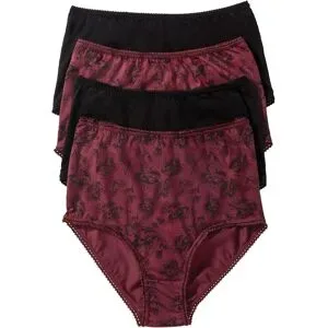 bonprix Highwaist Slip mit Bio-Baumwolle (4er Pack)schwarz 40Damen