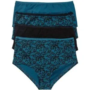 bonprix Maxipanty (4er Pack) mit Bio-Baumwolleschwarz 40Damen