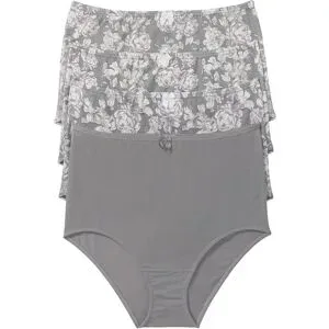 bonprix Highwaist Slip  (4er Pack)grau 44Damen
