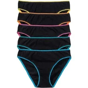 bonprix Slip mit weicher Baumwolle (5er Pack)schwarz 44Damen