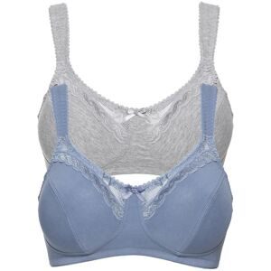 bonprix BH ohne Bügel mit Bio-Baumwolle (2er Pack)grau 100Damen