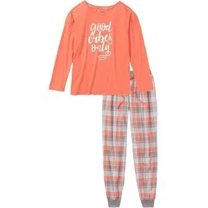 bonprix Pyjama aus reiner Bio-Baumwolleorange 56Damen