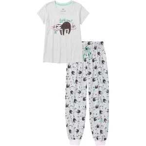 bonprix Pyjama mit kurzen Ärmelnweiß 48Damen