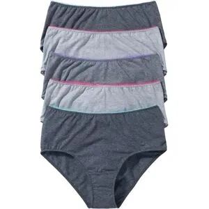 bonprix Maxislip  mit weicher Baumwolle (5er Pack)grau 56Damen