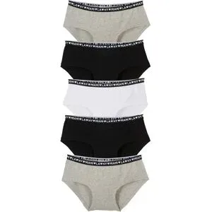 bonprix Panty mit weicher Baumwolle (5er-Pack)schwarz 164Mädchen