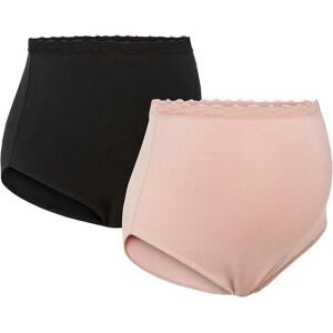 bonprix Umstandsslip mit Bio-Baumwolle (2er Pack)schwarz 44Damen