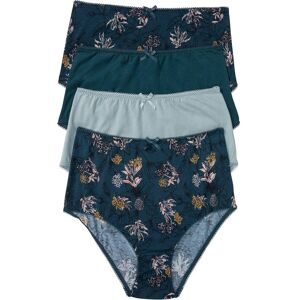 bonprix Highwaist Slip mit Bio-Baumwolle (4er Pack)petrol 40Damen