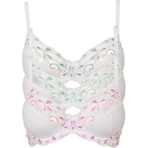 bonprix Bügel-BH mit zarter Spitze (3er Pack)weiß 100Damen