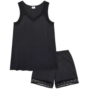 bonprix Shorty mit zartem Spitzeneinsatzschwarz 56Damen