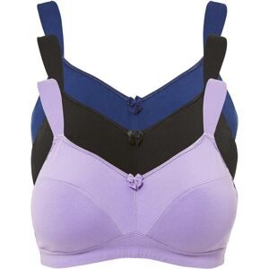 bonprix BH ohne Bügel mit Baumwolle (3er Pack)lila 115Damen