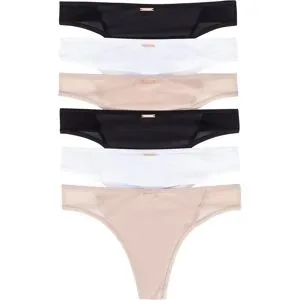 bonprix Feel Comfort String Mikrofaser (6er Pack)weiß 40Damen